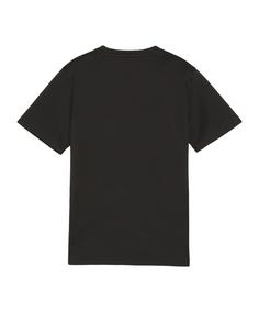 Rückansicht von PUMA teamGOAL Trikot Kids Funktionsshirt Kinder schwarzweissgrau