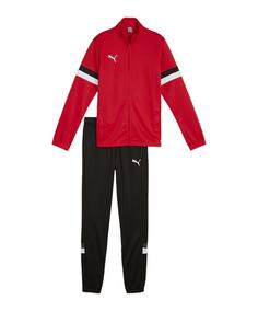 PUMA teamRISE Trainingsanzug Kids Trainingsanzug Kinder rotschwarz