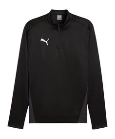 PUMA teamGOAL Training 1/4 Zip Sweatshirt Funktionssweatshirt Herren schwarzgrau