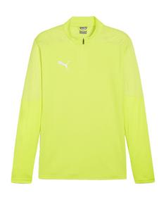 PUMA teamFINAL Training 1/4 Zip Sweatshirt Fußballtrikot Herren tuerkissilber