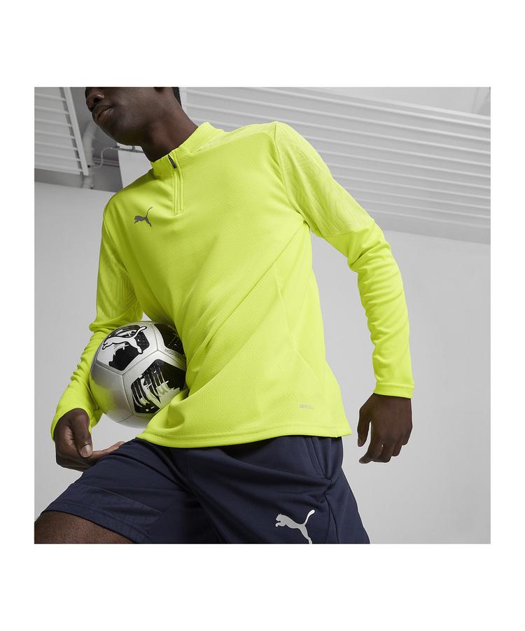PUMA PUMA teamFINAL Training 1/4 Zip Sweatshirt Trikot Herren - tuerkissilber - 3 | SportScheck