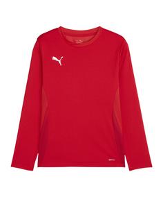 PUMA teamGOAL Trikot Langarm Kids Fußballtrikot Kinder rotweissrot