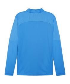 Rückansicht von PUMA teamFINAL Training 1/4 Zip Sweatshirt Fußballtrikot Herren dunkelblausilber