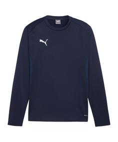 PUMA teamGOAL Training Sweatshirt Funktionssweatshirt Herren dunkelblauweissblau