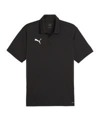 PUMA teamGOAL Polo Poloshirt Herren - schwarzweissgrau