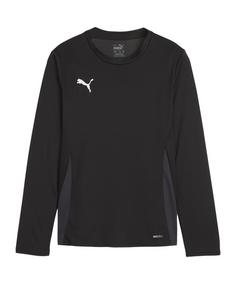 PUMA teamGOAL Trikot Langarm Kids Fußballtrikot Kinder schwarz