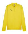 PUMA teamGOAL Training 1/4 Zip Sweatshirt Funktionssweatshirt Herren - gelbschwarzgelb
