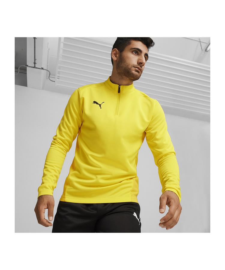 PUMA PUMA teamGOAL Training 1/4 Zip Sweatshirt Funktionssweatshirt Herren - gelbschwarzgelb - 0 | SportScheck
