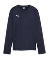 PUMA teamGOAL Training Sweatshirt Damen Funktionssweatshirt Damen - dunkelblaublauweiss