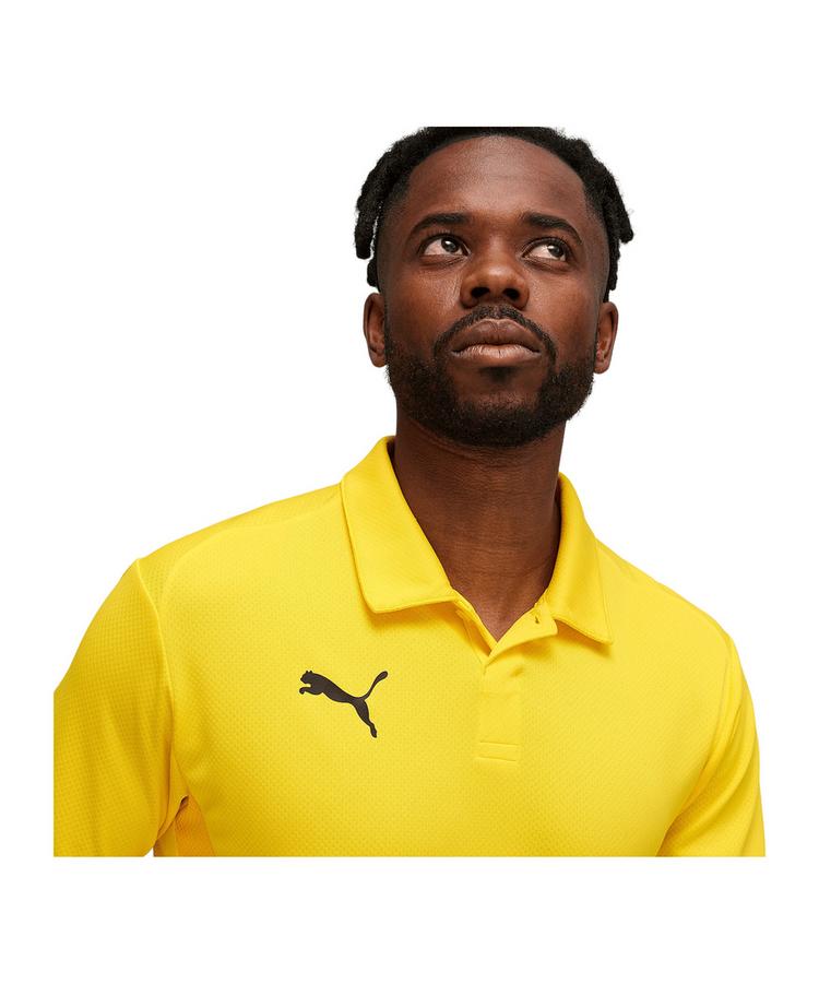 PUMA PUMA teamGOAL Polo Poloshirt Herren - gelbschwarzgelb - 0 | SportScheck