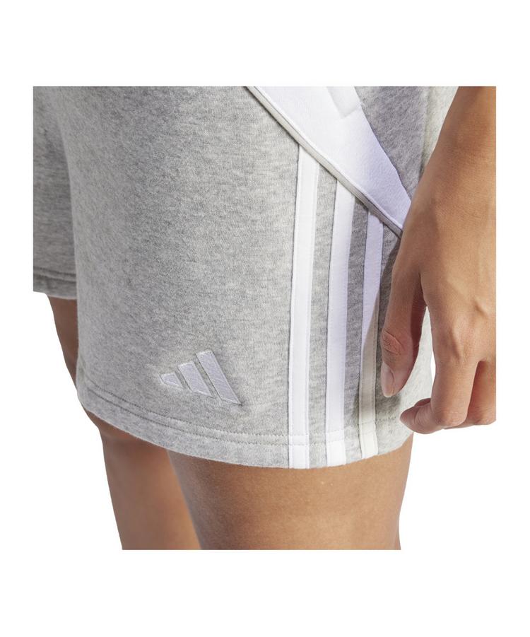adidas adidas Tiro 24 Sweatshort Damen Fu&szlig;ballshorts Damen - grauweiss - 0 | SportScheck