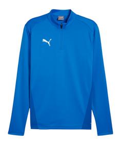 PUMA teamGOAL Training 1/4 Zip Sweatshirt Funktionssweatshirt Herren hellblauweissdunkelblau