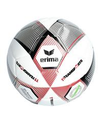Erima Hybrid 2.0 Trainingsball 11TS Fu&szlig;ball - rotschwarz