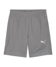 PUMA teamFINAL Trainingsshorts Fußballshorts Herren grausilber