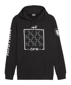 PUMA Österreich Ftbl Icons Hoody EM 2024 Sweatshirt schwarz