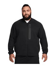 Nike Tech Fleece Bomber Jacke Sweatjacke Herren schwarzschwarz