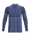 Under Armour CG Rush Seamless Mock Sweatshirt Laufshirt Herren - blau