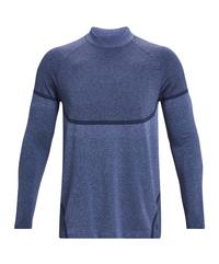Under Armour CG Rush Seamless Mock Sweatshirt Laufshirt Herren - blau