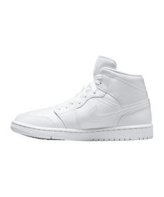 Rückansicht von Nike Air 1 Mid Sneaker Damen Weiß Sneaker Damen weiss
