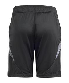 Rückansicht von adidas Tiro 24 Short Kids Fußballshorts Kinder schwarzgrau