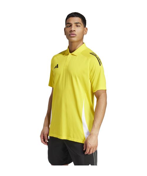 Rückansicht von adidas Tiro 24 Competition Poloshirt Poloshirt Herren gelbweiss