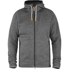 FJÄLLRÄVEN Övik Fleece Hoodie Funktionsjacke Herren Dunkelgrau