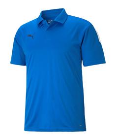 PUMA teamLIGA Sideline Polo Poloshirt Herren blauschwarzblau