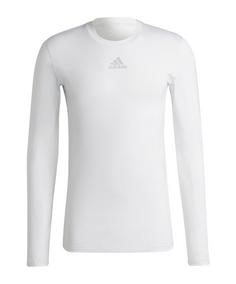 adidas TechFit Warm Longsleeve Dunkel Funktionsshirt Herren weiss