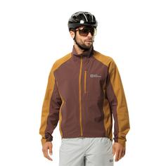 Rückansicht von Jack Wolfskin GRAVEX 2.5L JKT M Fahrradjacke Herren dark rust