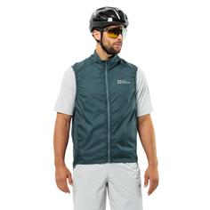 Rückansicht von Jack Wolfskin GRAVEX WIND VEST M Outdoorweste Herren emerald