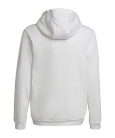 Rückansicht von adidas Entrada 22 Hoody Kids Funktionssweatshirt Kinder weissschwarz