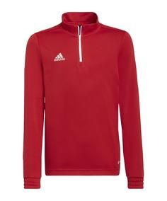 adidas Entrada 22 HalfZip Sweatshirt Kids Funktionssweatshirt Kinder rotweiss