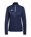 adidas Entrada 22 HalfZip Sweatshirt Damen Funktionssweatshirt Damen - blauweiss
