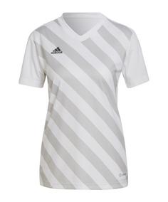 adidas Entrada 22 GFX Trikot Damen Fußballtrikot Damen weissgrau