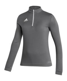 adidas Entrada 22 HalfZip Sweatshirt Damen Funktionssweatshirt Damen grauweiss