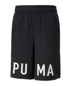 PUMA Logo 9in Short Training Laufshorts Herren schwarz