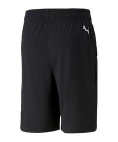 Rückansicht von PUMA Logo 9in Short Training Laufshorts Herren schwarz