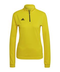 adidas Entrada 22 HalfZip Sweatshirt Damen Funktionssweatshirt Damen gelbschwarz