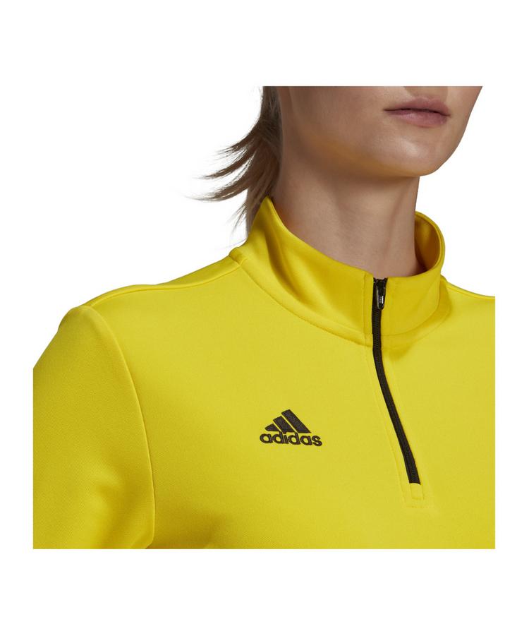 adidas adidas Entrada 22 HalfZip Sweatshirt Damen Funktionssweatshirt Damen - gelbschwarz - 0 | SportScheck