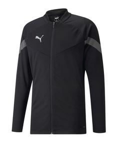 PUMA teamFINAL Training Jacke Trainingsjacke Herren schwarzgrausilber