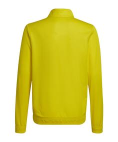 Rückansicht von adidas Entrada 22 Trainingsjacke Kids Trainingsjacke Kinder gelbschwarz