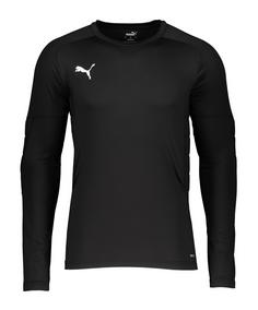 PUMA Torwart Shirt gepolstert Fußballtrikot Herren schwarz