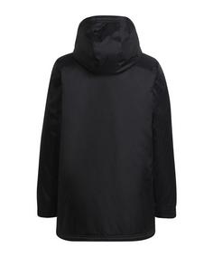 Rückansicht von adidas Entrada 22 Stadium Winterjacke Kids Trainingsjacke Kinder schwarz