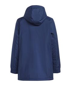Rückansicht von adidas Entrada 22 Stadion Jacke Kids Trainingsjacke Kinder dunkelblau
