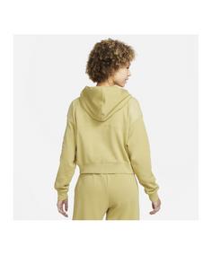 Rückansicht von Nike Air Kapuzenjacke Damen Sweatjacke Damen gruengelb
