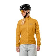 Rückansicht von Jack Wolfskin GRAVEX WIND JKT W Fahrradjacke Damen curry