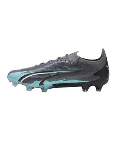 Rückansicht von PUMA ULTRA Ultimate Rush FG/AG Fußballschuhe Damen grauweissblau