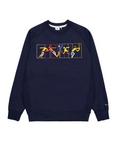 PUMA Mmq Heroes Graphic Sweatshirt Sweatshirt Herren blau