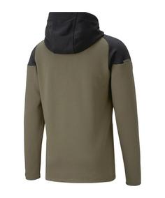 Rückansicht von PUMA teamCUP Casuals Kapuzenjacke Trainingsjacke Herren gruen