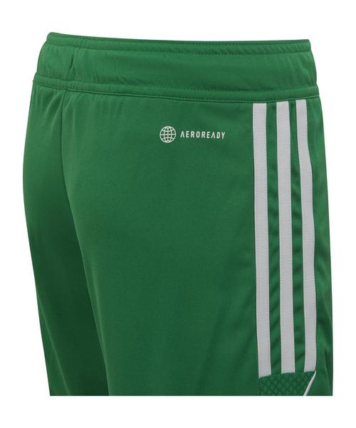 Rückansicht von adidas Tiro 23 Short Kids Fußballshorts Kinder gruenweissweiss